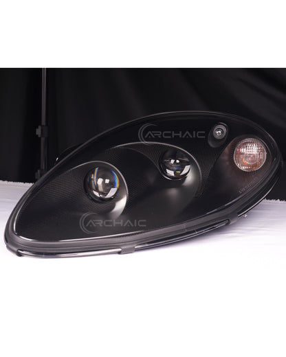 Bi-LED Headlights for Ferrari 360 Modena 1999-2004 | Real Carbon Fiber OEM+ Upgrade,with E-matk Certificate
