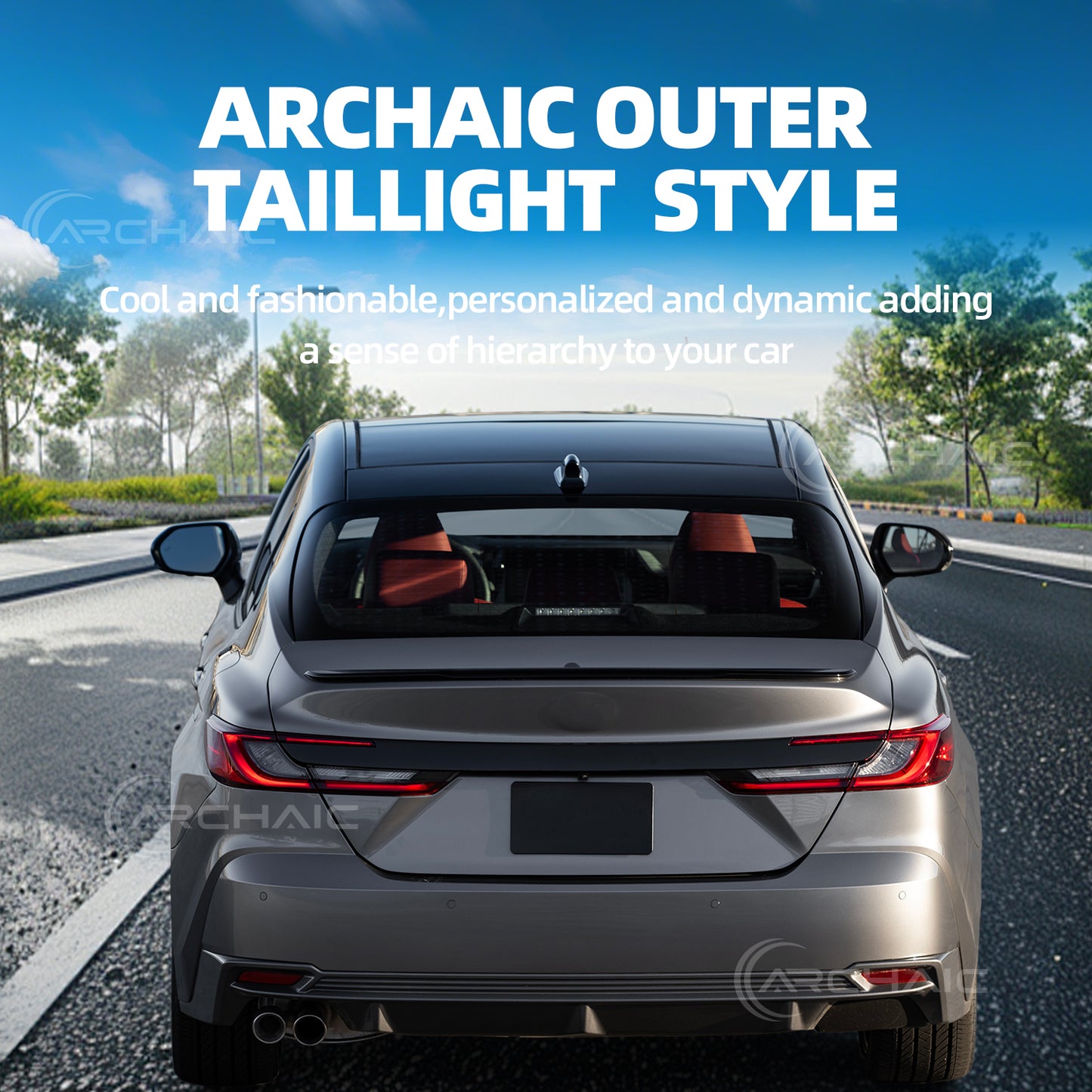 Archaic LED Tail Lights Assembly For Toyota Camry XLE/XSE/TRD 2025