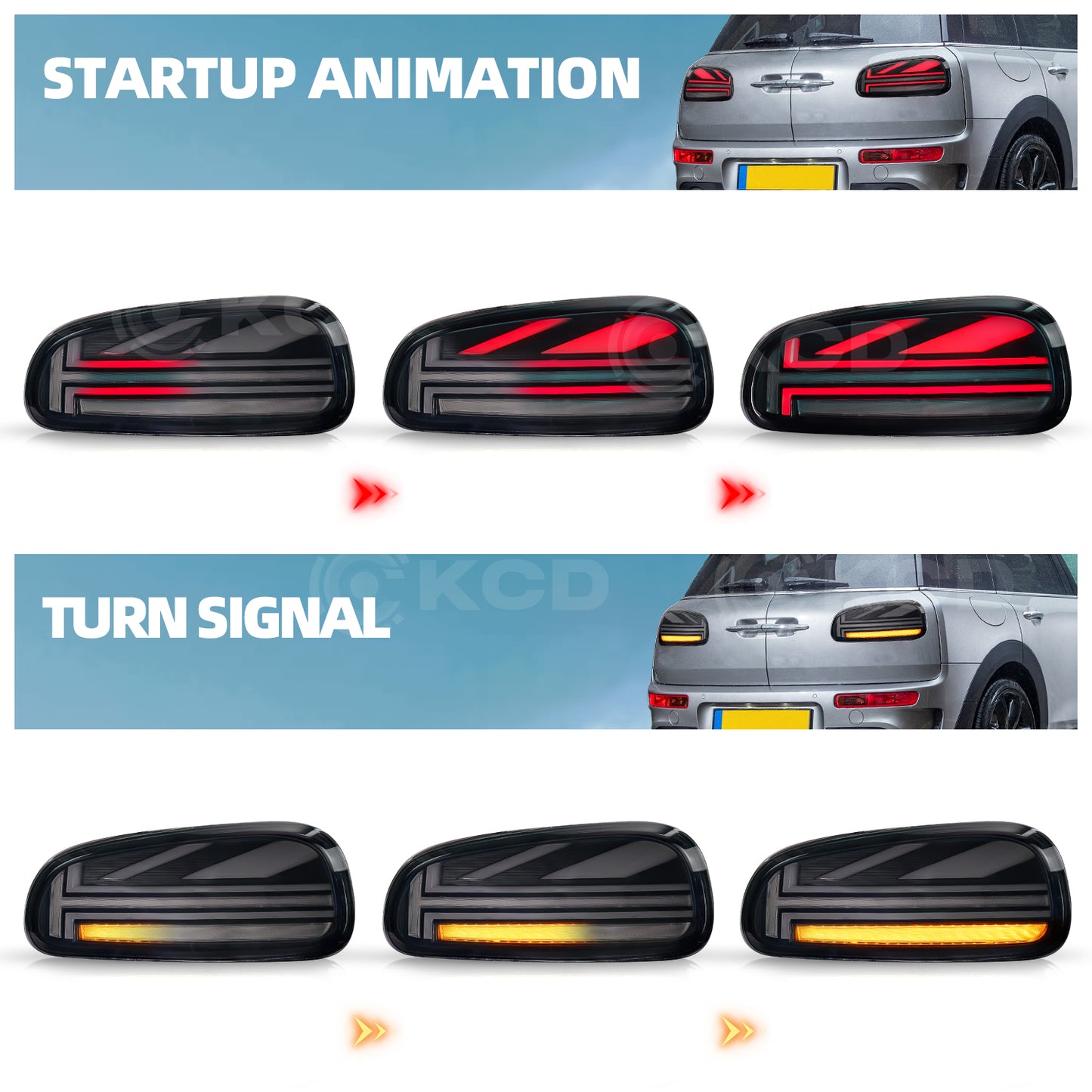 Archaic LED Tail Lights Assembly For Mini Cooper Clubman F54 F54N 2015-2023