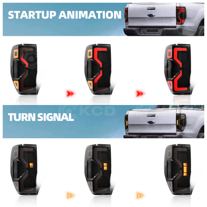 Archaic LED Taillight Assembly For Ford Everest 2012-2020 Sequential Turn Signal
