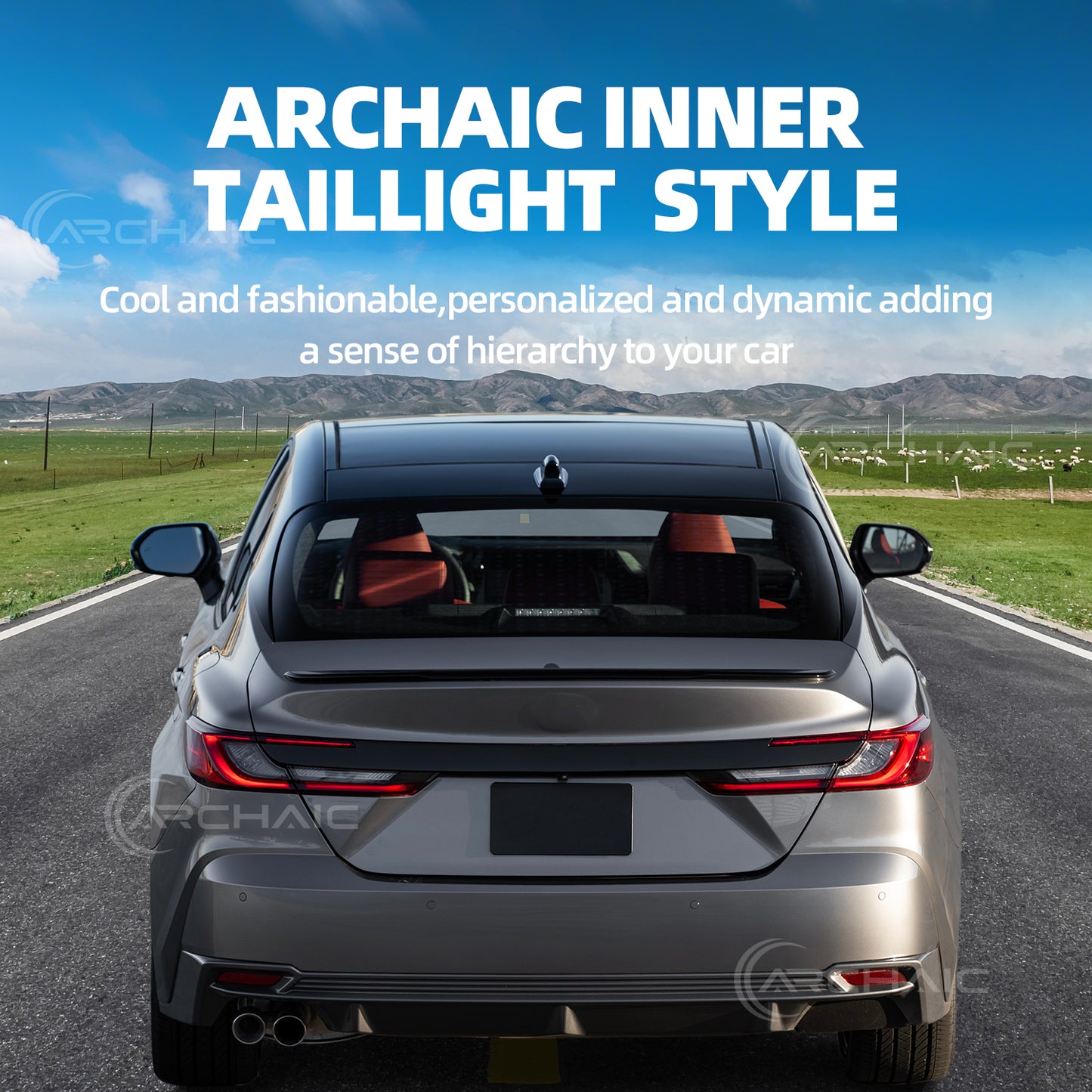 Archaic LED Tail Lights Assembly For Toyota Camry Hybrid XLE 2025