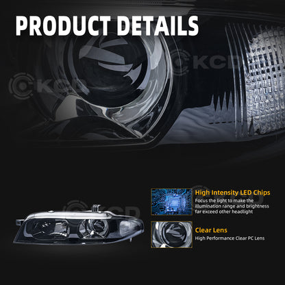 Archaic LED Headlights For Nissan Skyline R33 GTR 1995-1998,w/ Blub