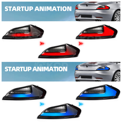 LED Tail Lights for BMW Z4 E89 2009-2016 Sequential Rear Lamps Startup Animation