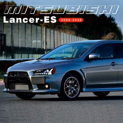 LED Headlights for Mitsubishi Lancer & EVO X 2008-2020 Projector Front lamp Assembly w Sequential Turn Signal and Startup Animation DRL