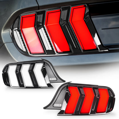 Archaic LED Tail Light For Ford Mustang Shelby GT350 GT500 GT Sequential Euro Rear Lamps