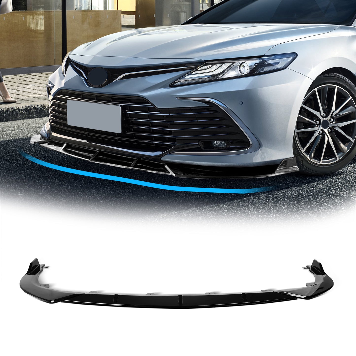 Archaic Front Bumper Lower Lip For Toyota Camry XSE XLE 2022
