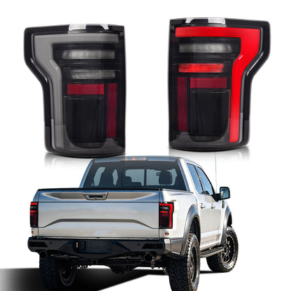 Full LED Tail Lights for 2015-2020 Ford F150 & 2017-2020 Ford Raptor | Fits Factory Halogen & OE LED w/ BLIS