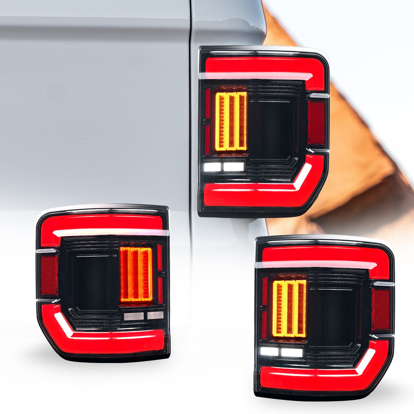 Archaic LED Taillight Assembly For Jeep Gladiator Sport S 2020-2026