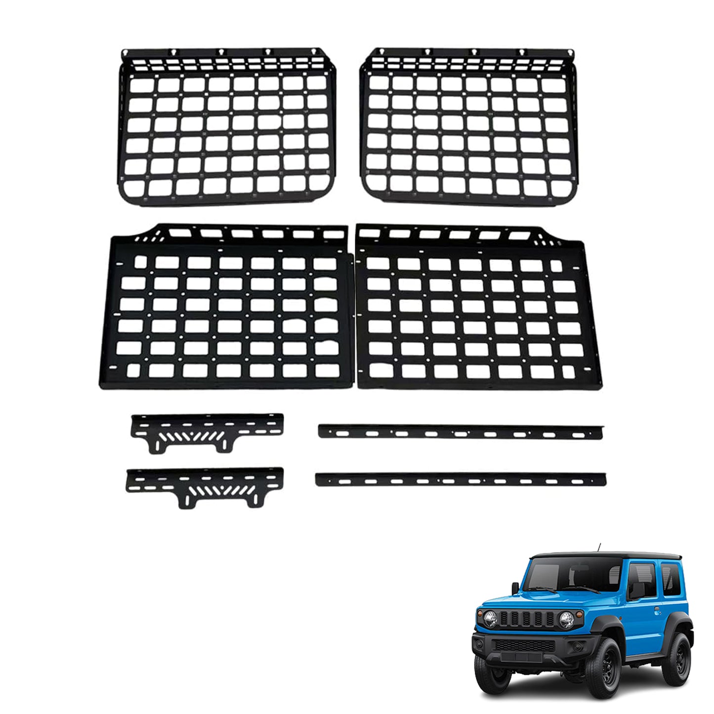 Archaic Rear Cargo Rack Shelf Luggage Storage Box Kit For Suzuki Jimny JB64 JB74 2018-UP