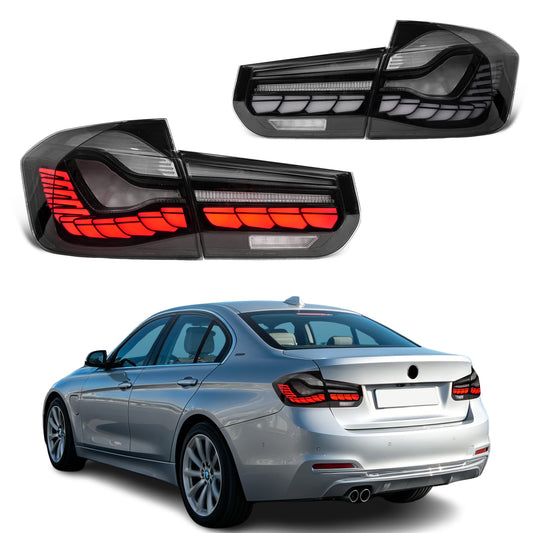 Archaic LED GTS Tail lights for BMW 3 Series F30 F80 M3 2013-2018,with Sequential Turn Signal and Startup Animation