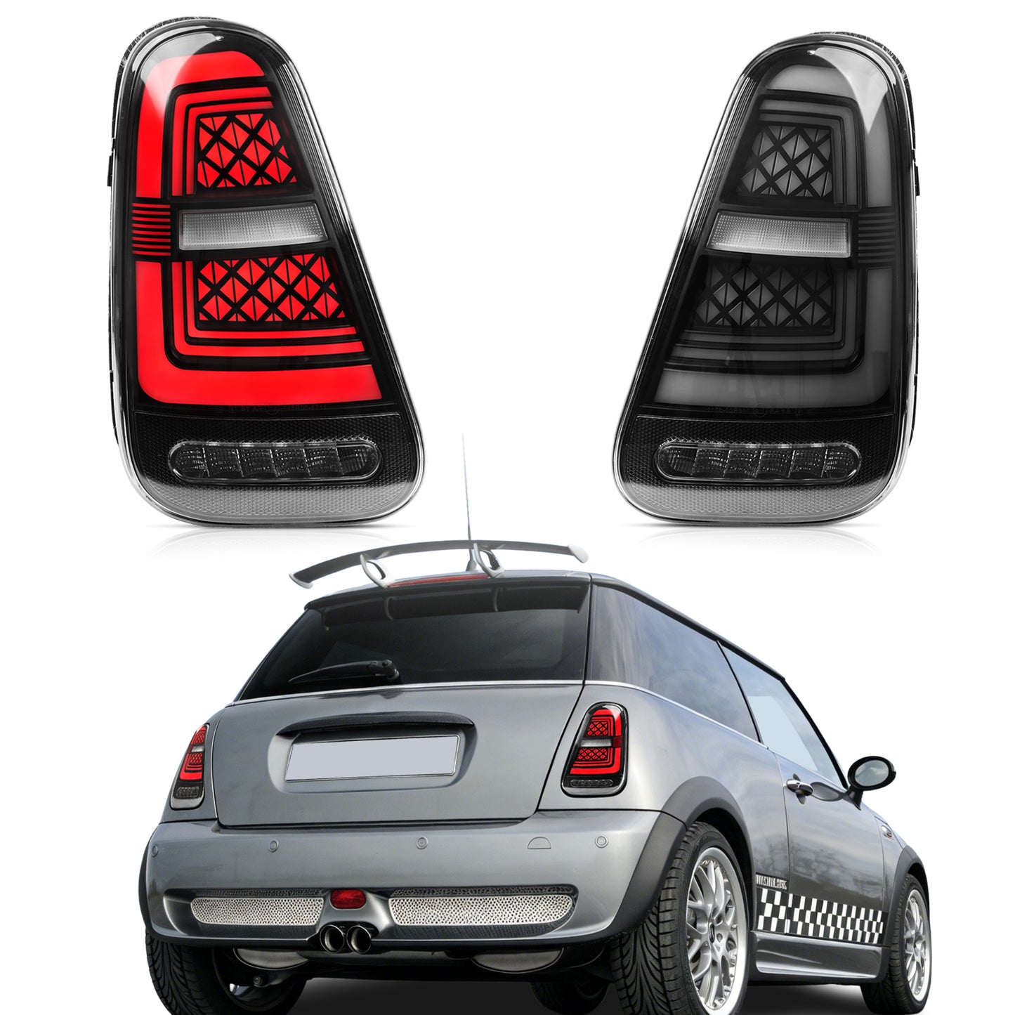 Archaic LED Sequential Tail Lights For 2001-2007 Mini Cooper R50 R52 R53
