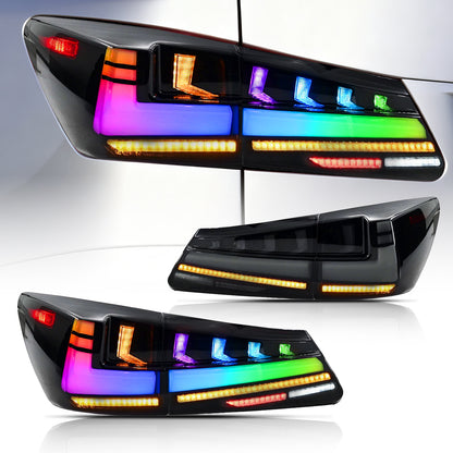 Archaic LED Taillight Assembly For Lexus Is250 2006-2012 RGB Startup Animation