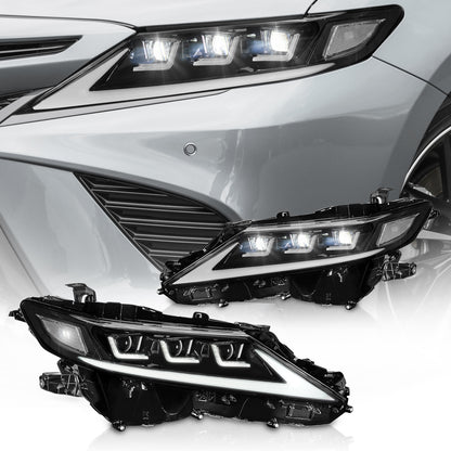 6 Lens Headlights For 8th Gen 2018-2024 Toyota Camry XSE XLE SE LE TRD Front Lamp with Startup Animation and Sequential Turn Signal
