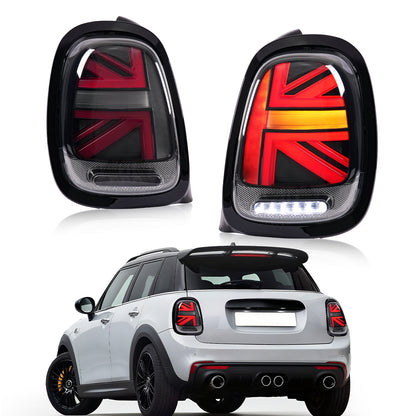 Archaic LED Taillight Assembly For Mini Cooper F55 F56 F57 2014-2024 Sequential Turn Signal