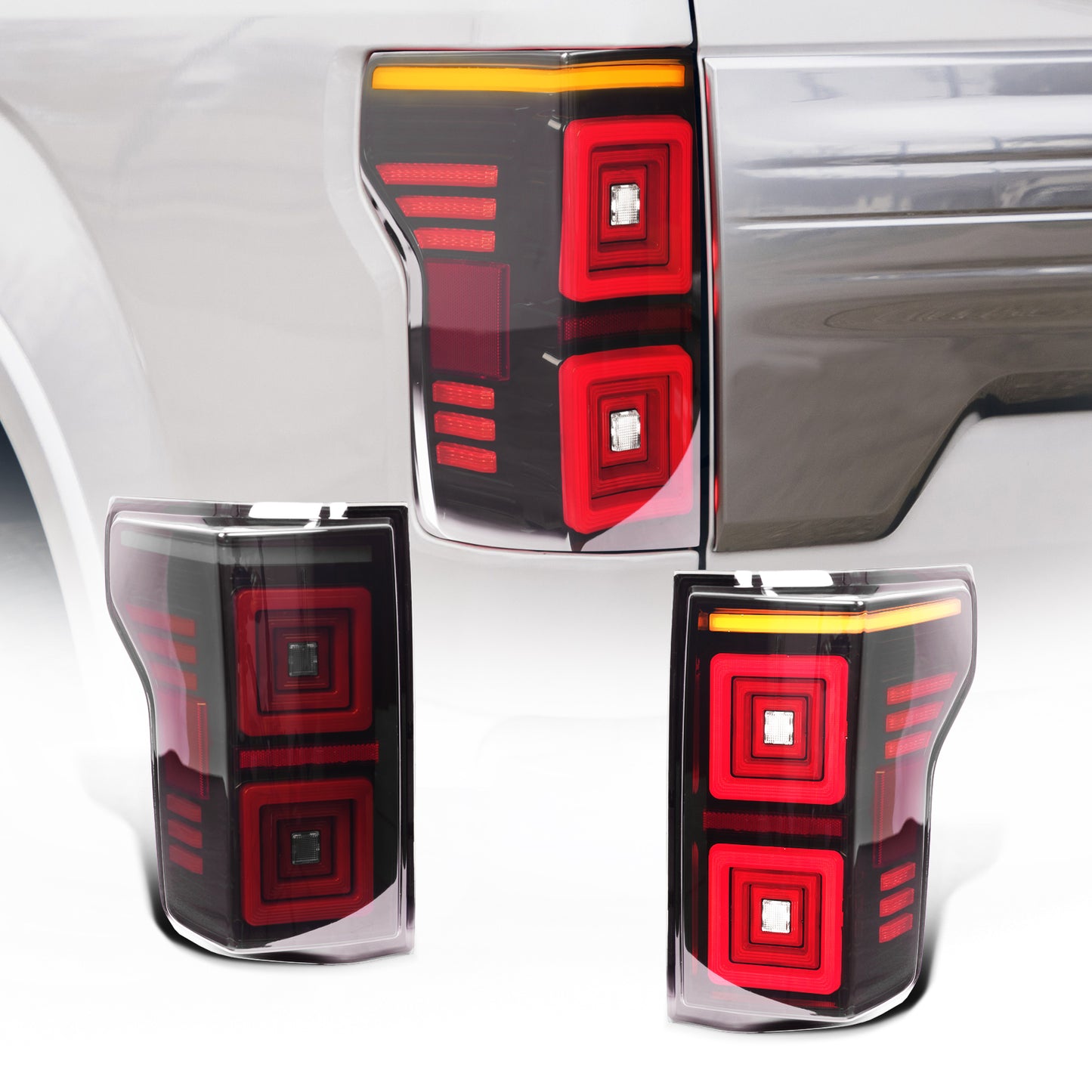 Archaic LED Tail Lights For Ford F150 Platinum/XLT/Limited 2015-2020,only for OE Halogen