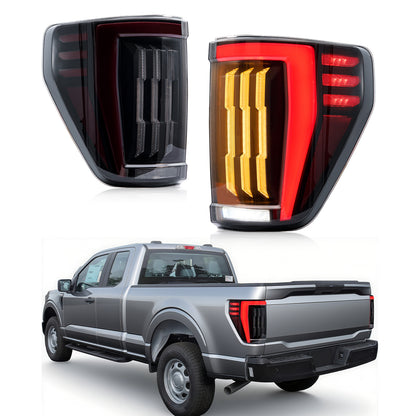 Archaic LED Tail Lights For Ford F-150 F150 XL STX 2021-2023,w Sequential Turn Signal and Startup Animation