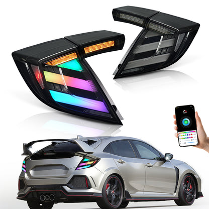 Archaic LED Tail Lights For 10th Gen Honda Civic 2016-2021  RGB Startup Animation