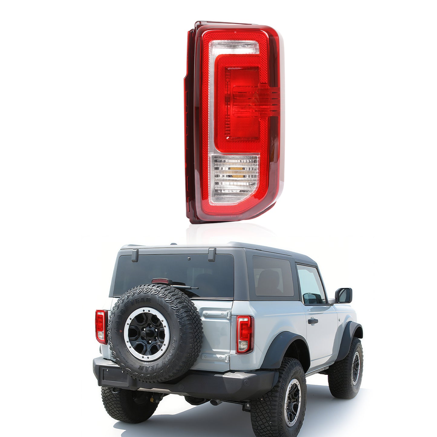 Archaic LED Tail Lights For Ford Bronco Badlands/Wildtrak 2021-2025