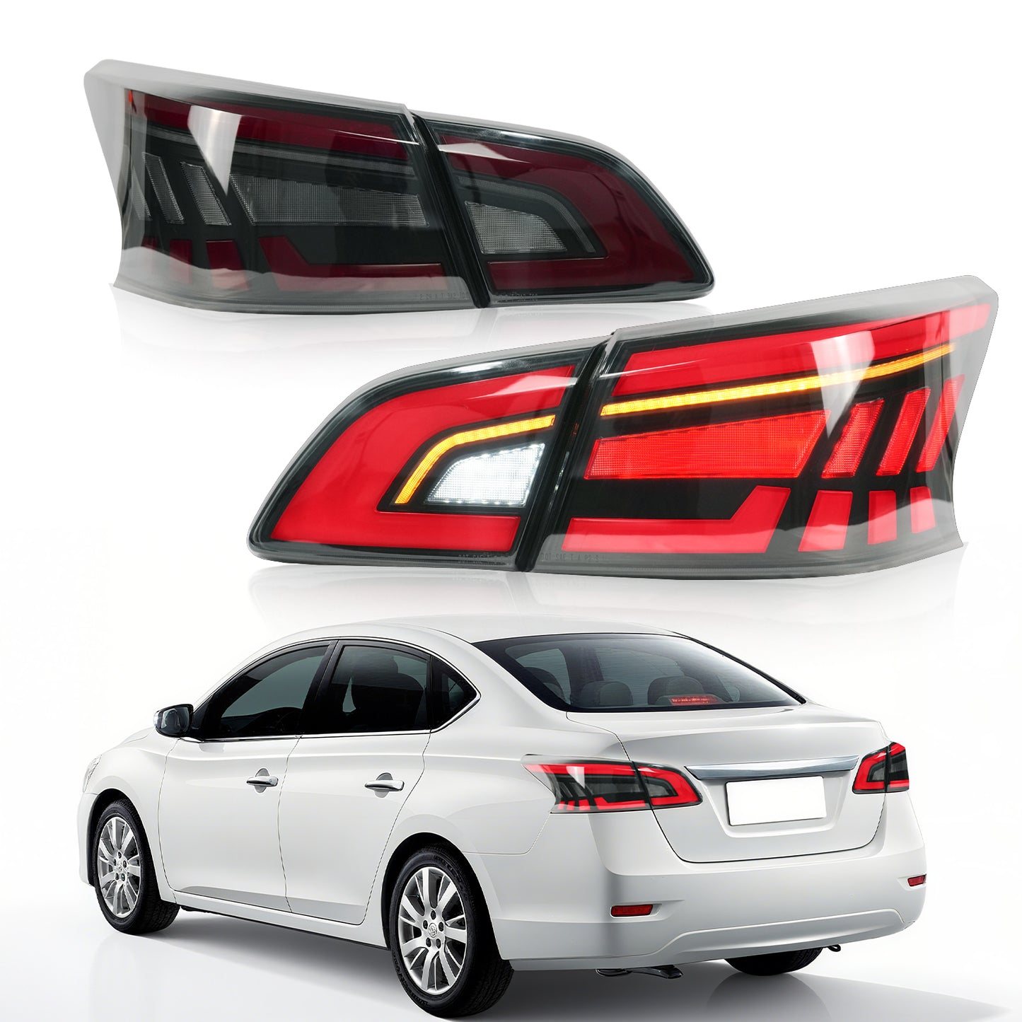 Archaic LED Taillight Assembly For Nissan Sentra SV SR 2012-2022