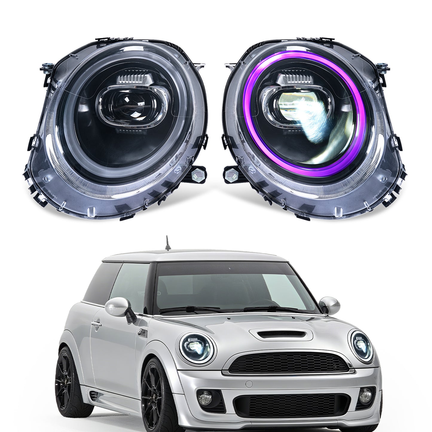 Archaic LED Headlight Assembly For Mini Cooper R55 R56 R57 R58 R59 2007-2015
