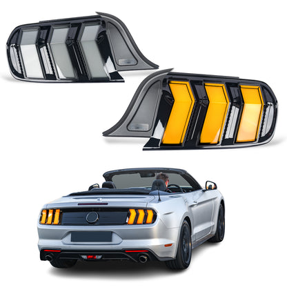 Archaic LED Tail Light For Ford Mustang Shelby GT350 GT500 GT Sequential Euro Rear Lamps