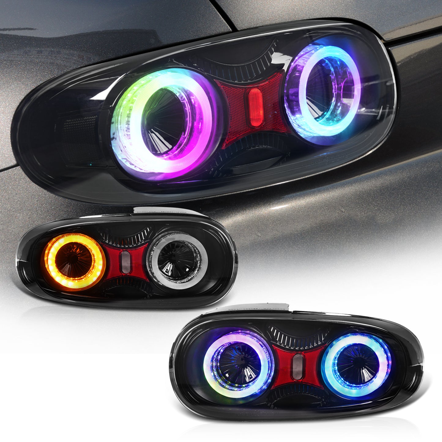 Archaic LED Tail Lights Assembly For Mazda Miata MX-5 NC Mazda Roadster 2005-2015 RGB Running Light
