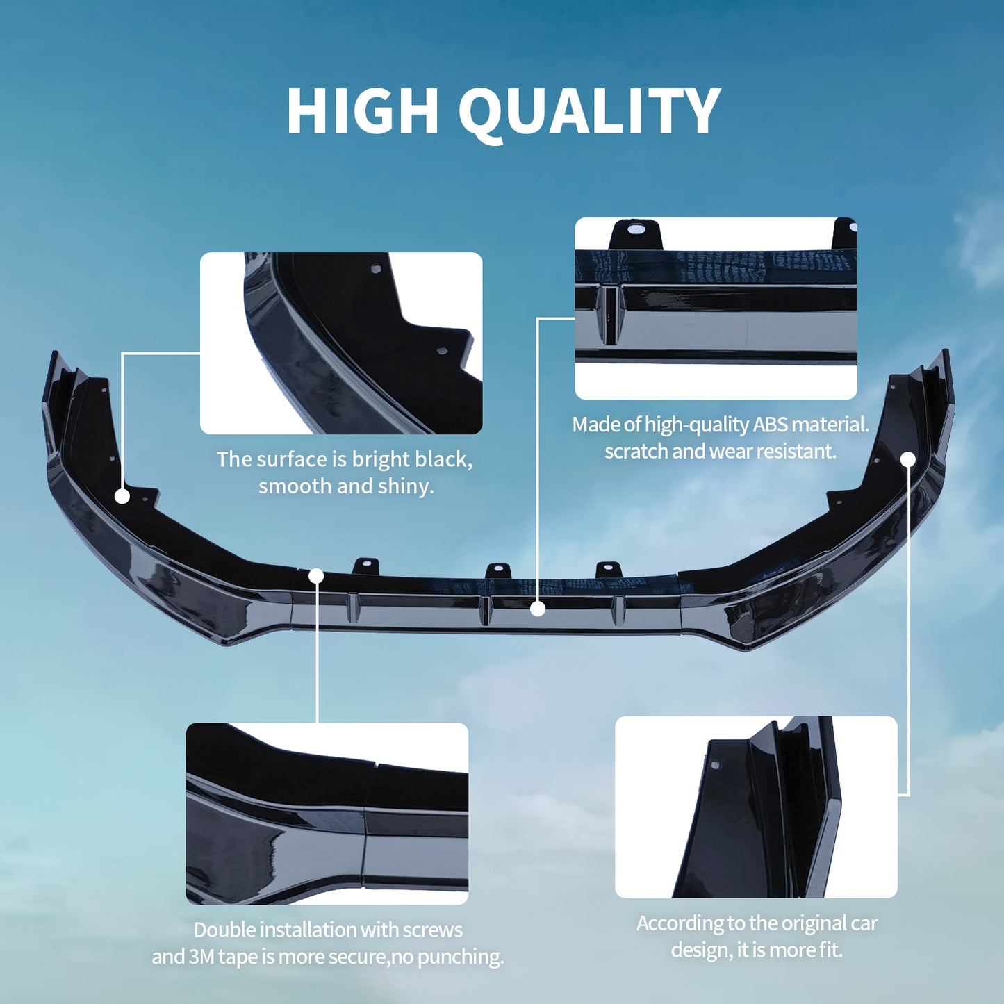 Archaic Front Bumper Lower Lip For Nissan Sentra Sylphy 2023