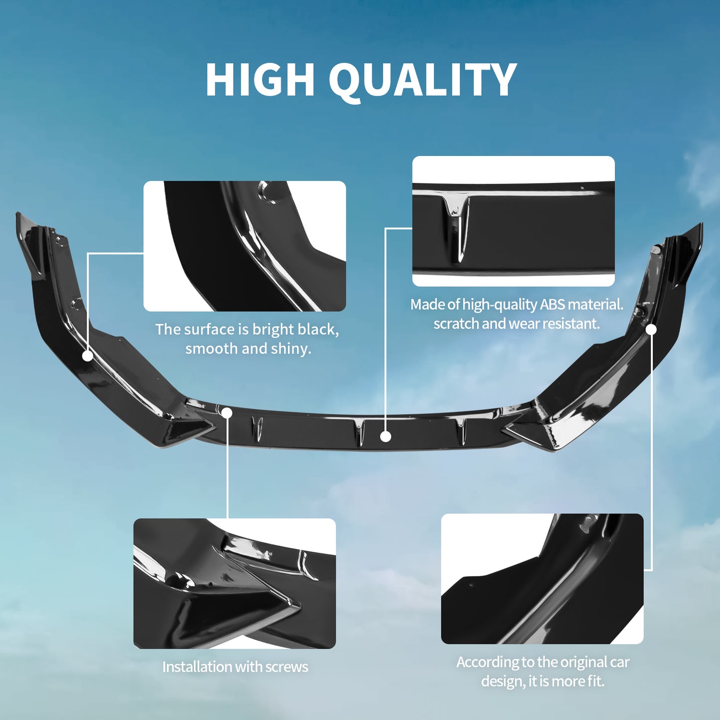 Archaic Front Bumper Lower Lip For Nissan Sentra Sylphy 2020