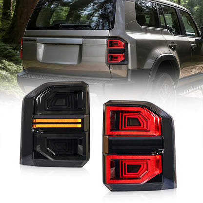 Archaic Smoked LED Tail Lights for Toyota Land Cruiser Prado LC250 2025–Up