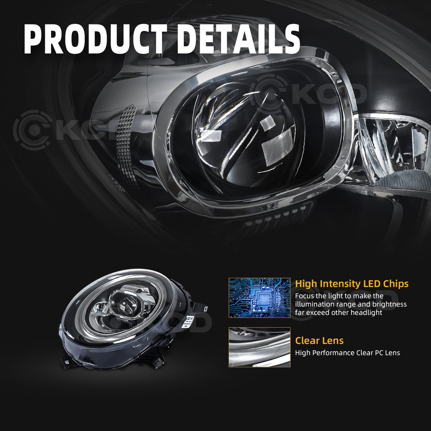 Archaic LED Headlight Assembly For Mini Cooper F56 F55 F57 2014-2024 Clubman F54