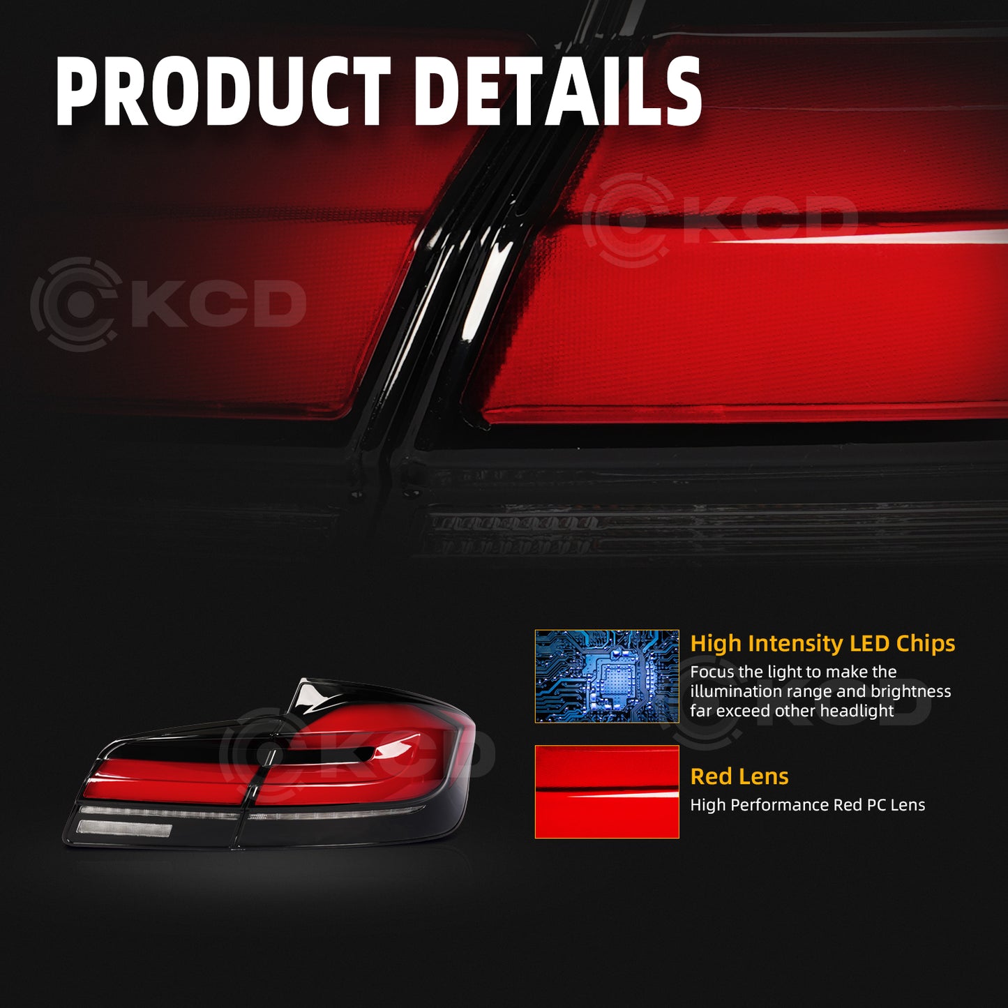 LED Tail Lights for BMW 5 Series F10 F18 M5 Sedan 2011-2017 Sequential Rear Lamps