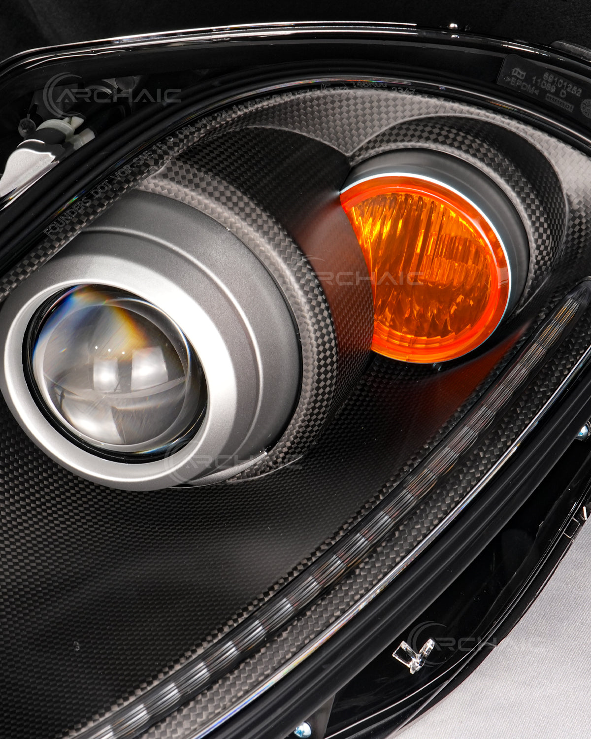 Bi-Xenon Headlights for Ferrari F430 2005-2010 | Real Carbon Fiber OEM+ Upgrade,with E-mark