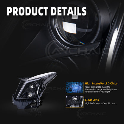 Archaic LED Headlight Assembly For Cadillac ATS 2013-2019