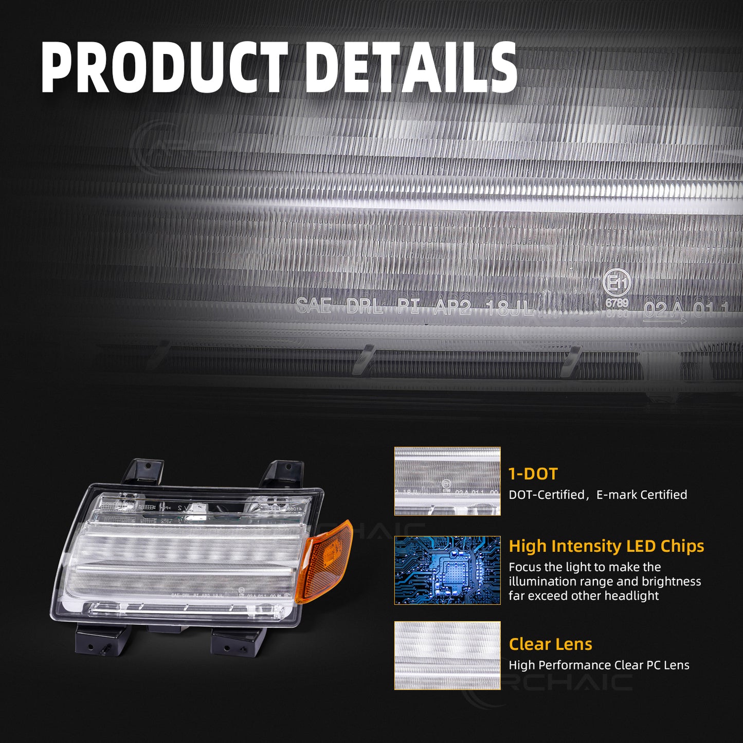 LED Fender Flare Turn Signal Lights for Jeep Wrangler JL Gladiator JT | Sequential Dynamic Amber Marker Lights