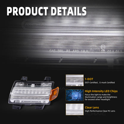 LED Fender Flare Turn Signal Lights for Jeep Wrangler JL Gladiator JT | Sequential Dynamic Amber Marker Lights
