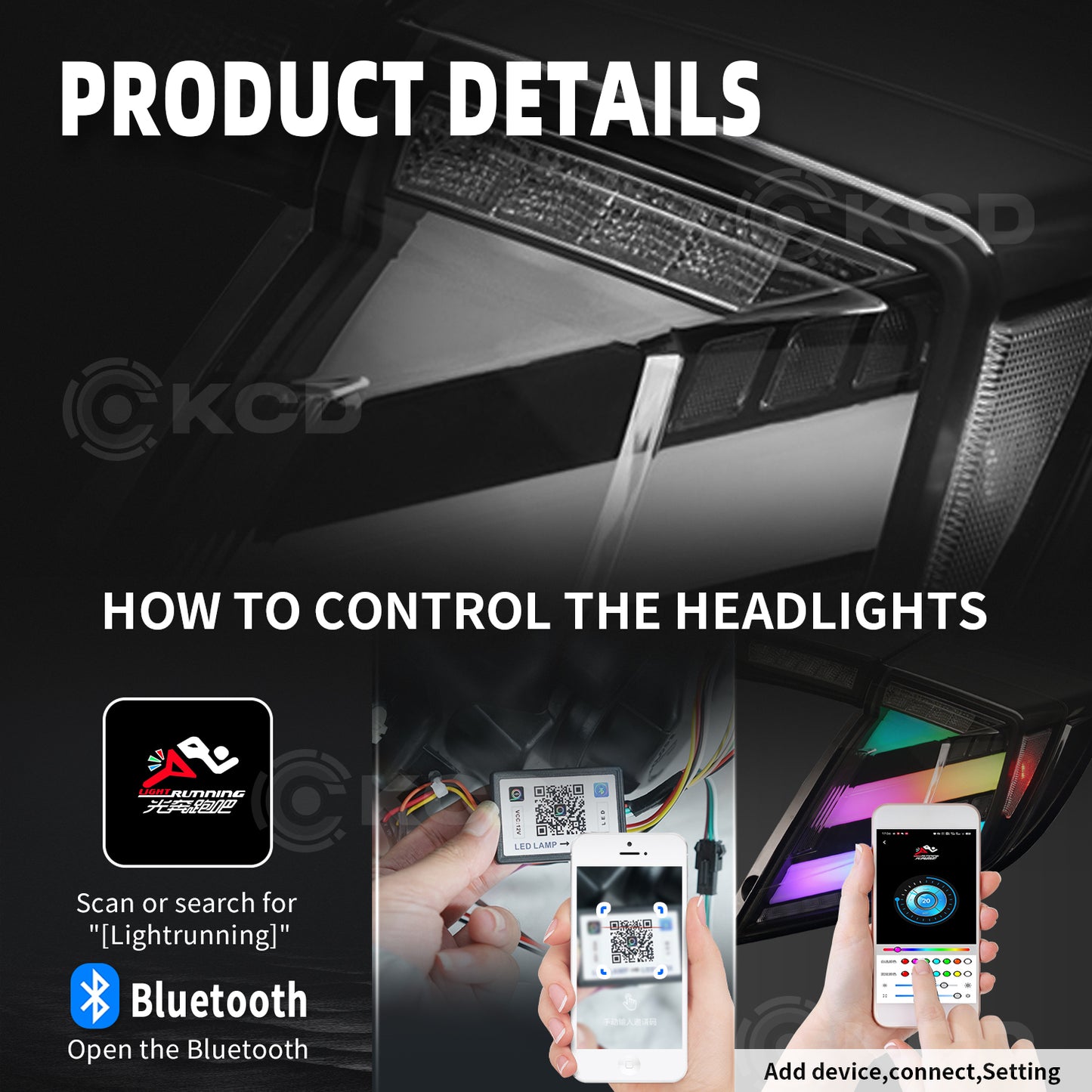 Archaic LED Tail Lights For 10th Gen Honda Civic 2016-2021  RGB Startup Animation