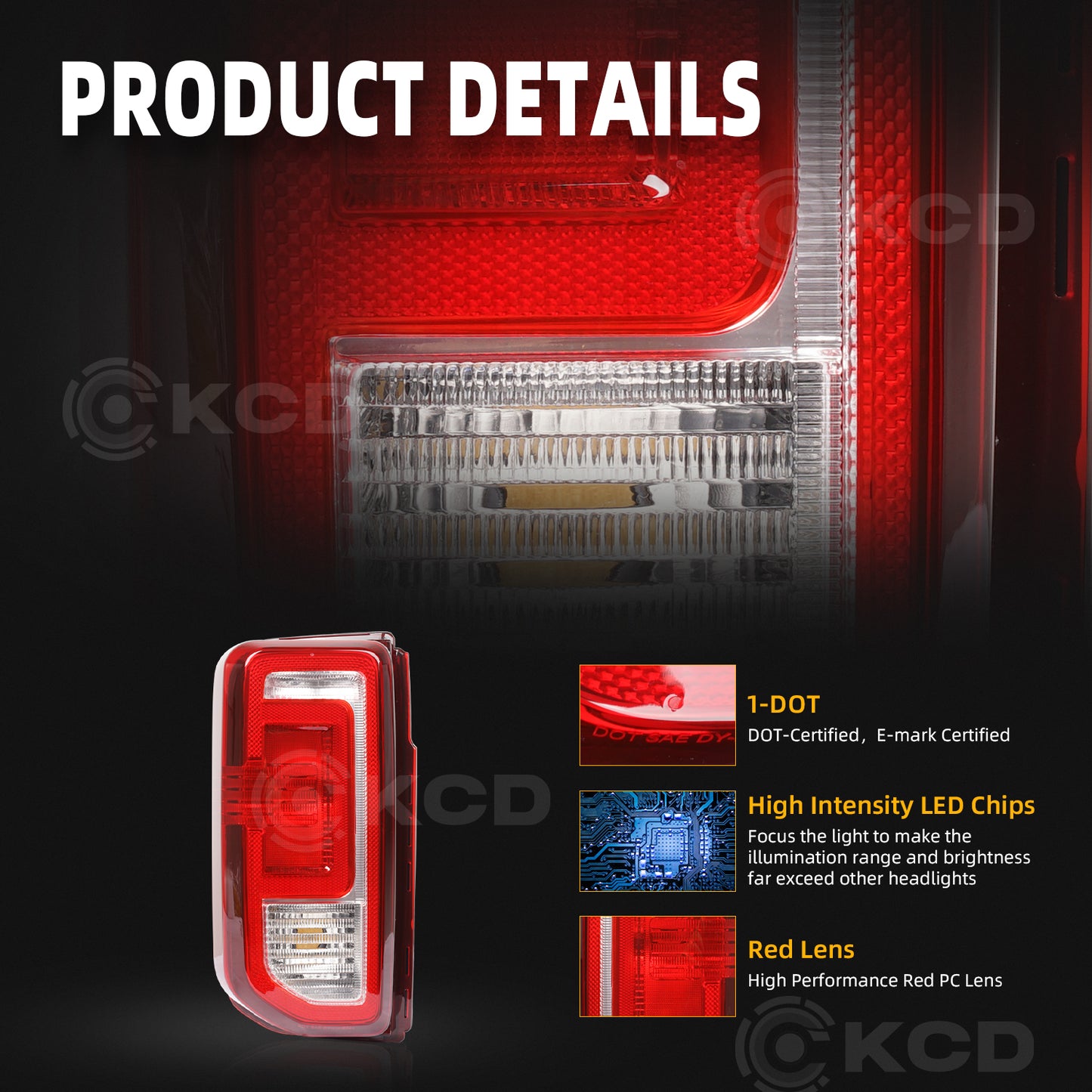 Archaic LED Tail Lights For Ford Bronco Badlands/Wildtrak 2021-2025