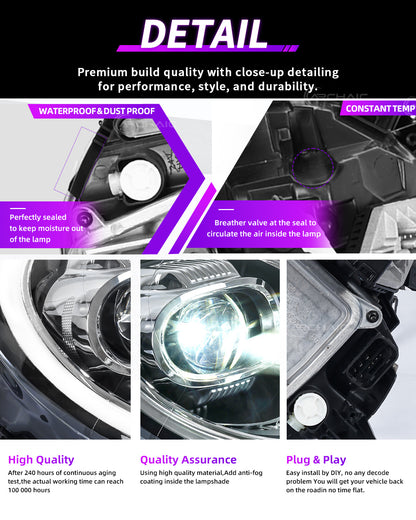 Archaic LED Headlights for MINI Cooper F55 F56 F57 & Clubman F54 2014–2024