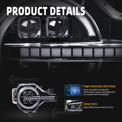 Archaic LED Headlights for Ford Bronco 2021–2026 | App-Controlled DRL