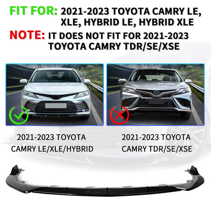 Archaic Front Bumper Lower Lip For Toyota Camry XSE XLE 2022