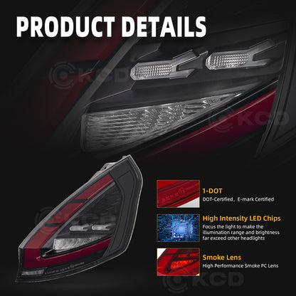 Archaic LED Taillight Assembly For Ford Fiesta Hatchback 2009-2012