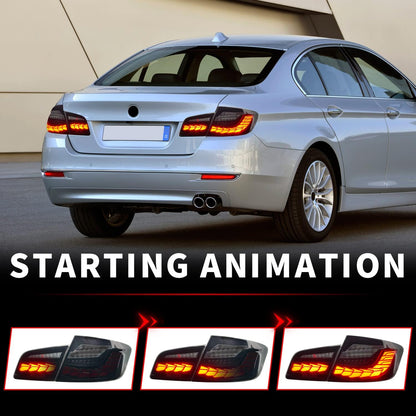 LED Tail Lights for BMW 5 Series F10 F18 M5 Sedan 2011-2017 Sequential Rear Lamps