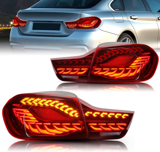 Archaic LED GTS Tail lights for BMW 4 Series F36 F32 F33 F82 F83 M4 2014-2020,with Sequential Turn Signal and Startup Animation