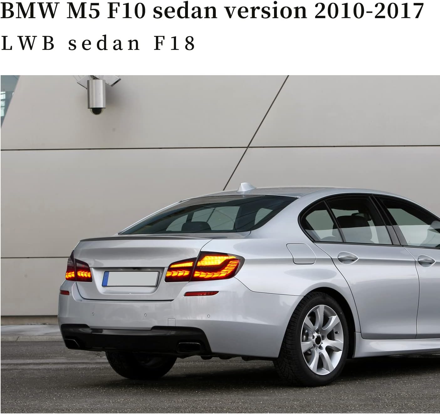 LED Tail Lights for BMW 5 Series F10 F18 M5 Sedan 2011-2017 Sequential Rear Lamps