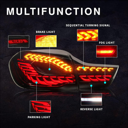 Archaic LED GTS Tail lights for BMW 4 Series F36 F32 F33 F82 F83 M4 2014-2020,with Sequential Turn Signal and Startup Animation