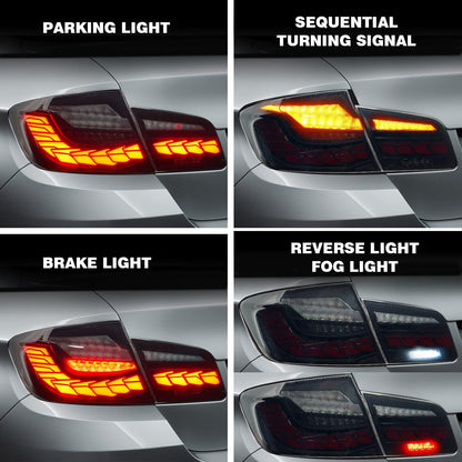 LED Tail Lights for BMW 5 Series F10 F18 M5 Sedan 2011-2017 Sequential Rear Lamps