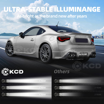 LED Tail Lights For 2012-2021 Toyota 86 Subaru BRZ Scion FR-S,Rear Lamps w/Sequential