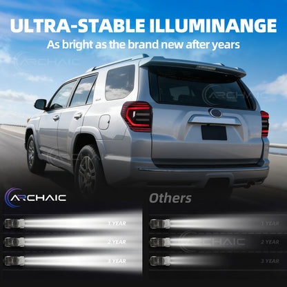 LED Tail Lights for Toyota 4Runner 2010-2024 | Smoke Lens Sequential Turn Signal | Plug & Play