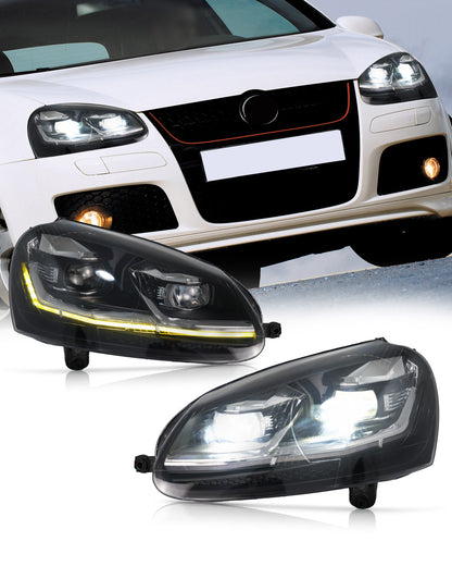 Archaic LED Projector Headlights for Volkswagen Golf MK5 Rabbit 2006–2010