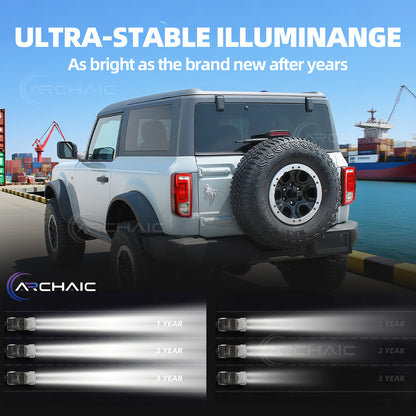 Archaic LED Tail Lights For Ford Bronco Badlands/Wildtrak 2021-2025